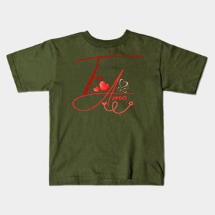 TE-AMO Spanish I LOVE YOU Kids T-Shirt